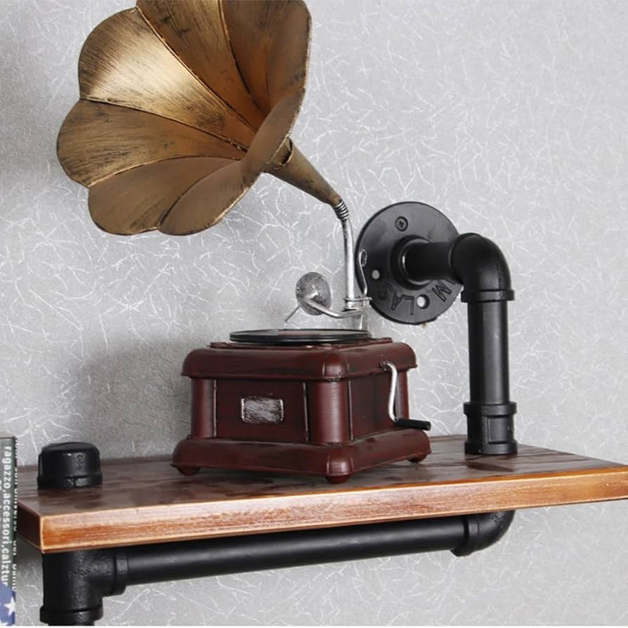 Amazon｜工業用パイプ棚、フローティングシェルフ壁掛けレトロ